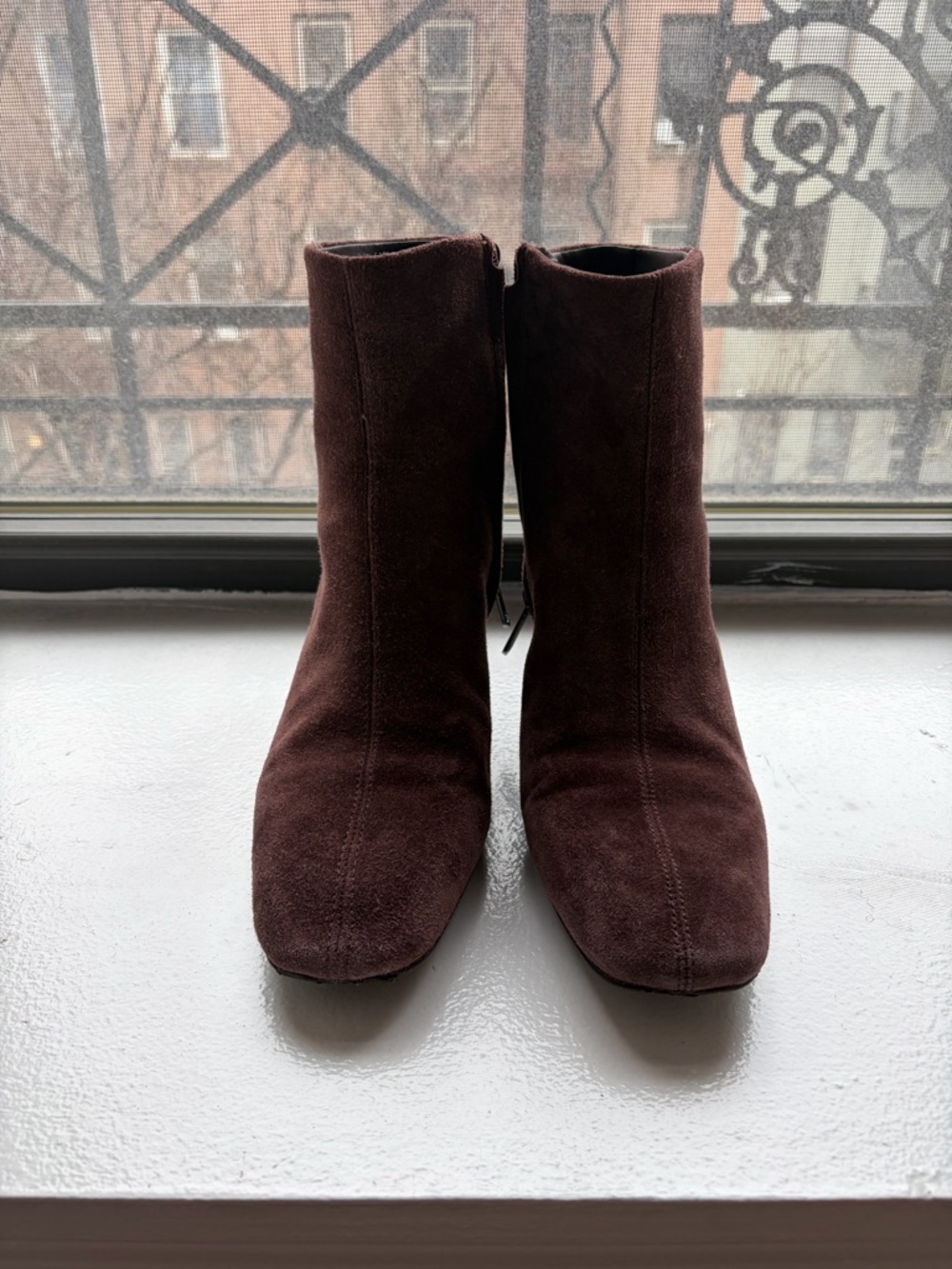 Sam Edelman Dark Brown Suede Ankle Boots - Picture 3 of 6